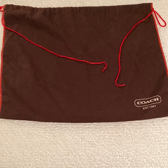Coach Dustbag Drawstring Duster Logo Dust Bag Fabric Storage Cover Organizer - Picture 1 of 3